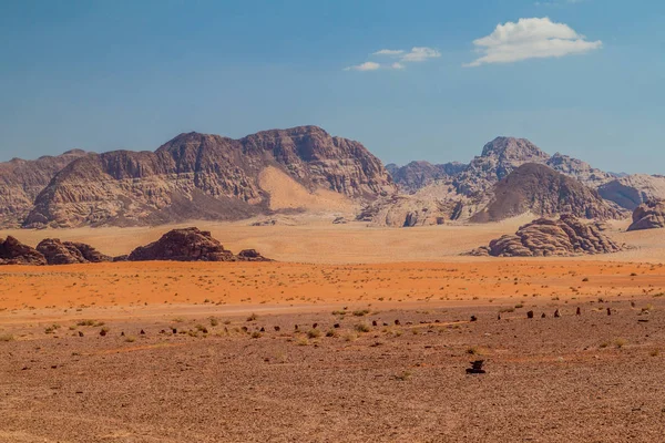 stock image Landscape of Wadi Rum desert, Jordan