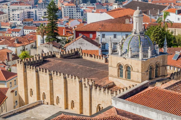 Oude Kathedraal Velha Van Coimbra Portugal — Stockfoto