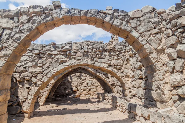 Ruïnes Van Kluizen Qasr Azraq Blauwe Vesting Fort Gelegen Woestijn — Stockfoto