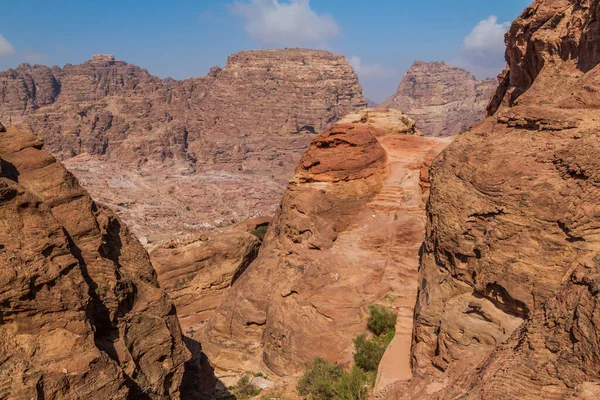 Rocks Ancient City Petra Jordan — Stock Photo, Image