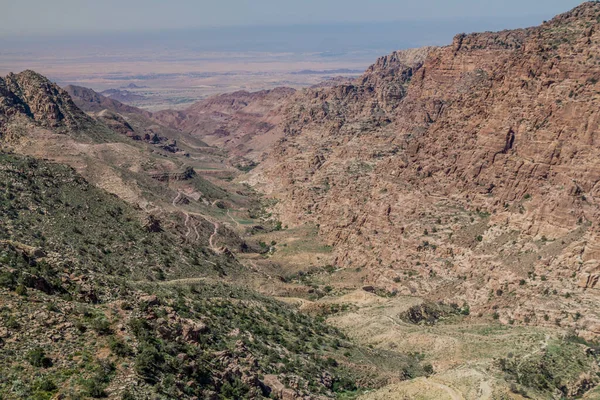 Deep Wadi Dana Canyon Dana Biosphere Reserve Jordan — Stock Photo, Image