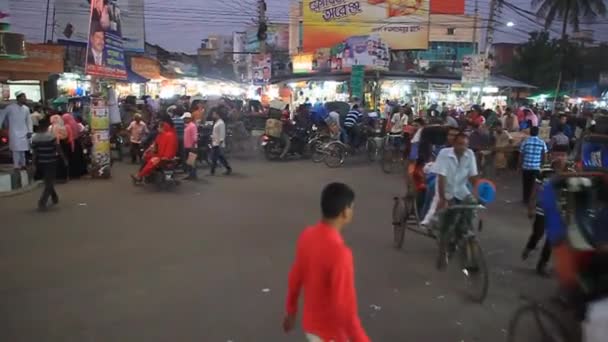 Traffico stradale a Khulna, Bangladesh — Video Stock