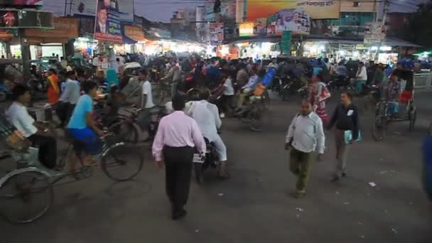 Trânsito de rua em Bangladesh — Vídeo de Stock