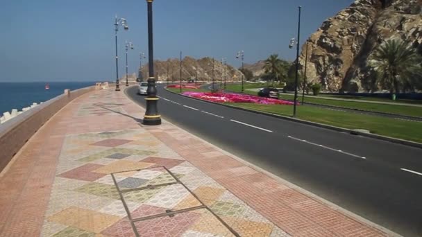 Mutrah Corniche i Muscat, Oman — Stockvideo