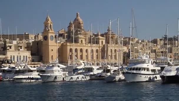 Bateaux en Birgu, Malte — Video