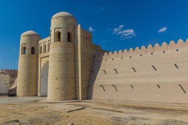 Özbekistan 'ın başkenti Khiva' nın güney kapısı.