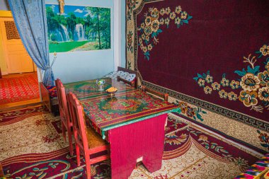 MUYNAQ, UZBEKISTAN - 22 Nisan 2018: Moynaq (Moynoq veya Muynak), Özbekistan.