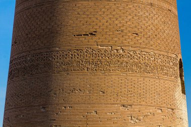 Eski Konye-Urgench, Türkmenistan 'daki Kutlug Timur Minaresi' nin Ayrıntıları.