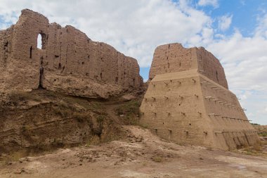 Kyzylkum çölündeki Kyzyl Qala (Kala) kalesi, Özbekistan
