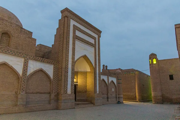 Muhammad Amin Lnaq Madrasa Casco Antiguo Khiva Uzbekistán — Foto de Stock