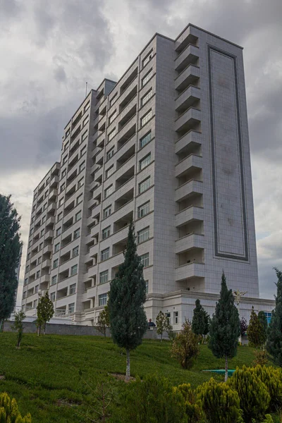 Edificio Revestido Mármol Ashgabat Capital Turkmenistán — Foto de Stock