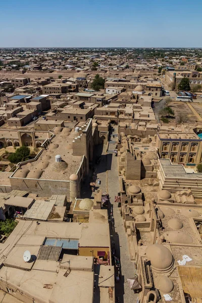 Letecký Pohled Staré Město Khiva Uzbekistán — Stock fotografie