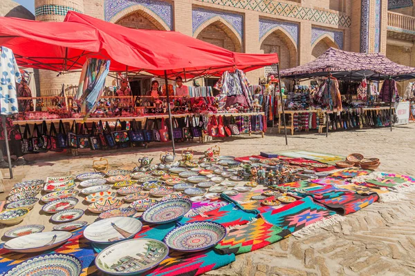 Khiva Uzbekistan April 2018 Straatmarkt Oude Stad Khiva Oezbekistan — Stockfoto