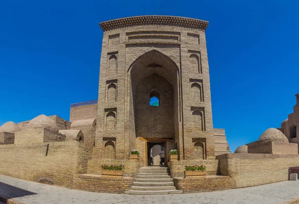 Puerta Del Mausoleo Pakhlavan Makhmoud Casco Antiguo Khiva Uzbekistán — Foto de Stock