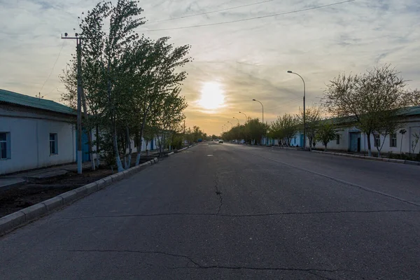Estrada Principal Konye Urgench Turkmenistan — Fotografia de Stock