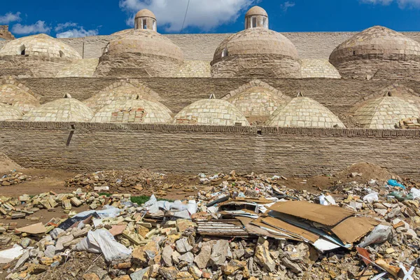 Escombros Junto Casco Antiguo Khiva Uzbekistán —  Fotos de Stock