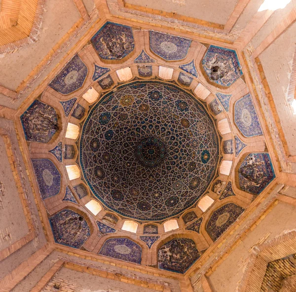 Kuppel Des Turabeg Khanum Komplexes Mausoleum Konye Urgench Turkmenistan — Stockfoto