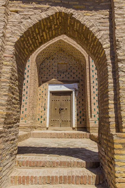 Puerta Vieja Casco Antiguo Khiva Uzbekistán — Foto de Stock