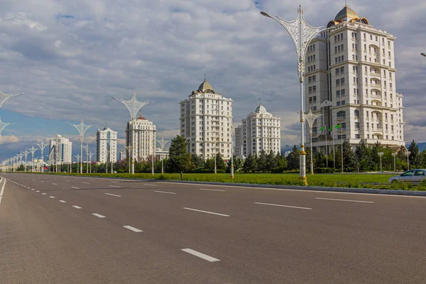 Marble Clad Buildings Modern Ashgabat Turkmenistan — Stock Photo, Image