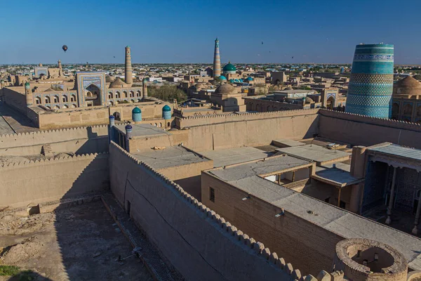 Skyline Della Città Vecchia Khiva Uzbekistan — Foto Stock