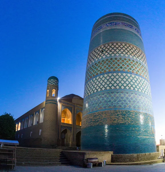 Minaret Kalta Minor Khivě Uzbekistán — Stock fotografie