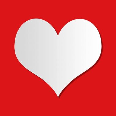 Kırmızı arka plan ile Sevgililer günü için kalp çerçeve