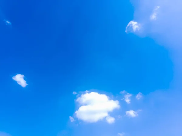 Soft White Cloud Bright Blue Sky Background — Stock Photo, Image