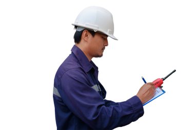 Asya mühendisi Emanet tek tip olarak panoya not alma