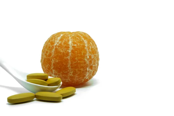 Frutta fresca all'arancia con vitamina C — Foto Stock