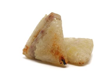 Izgara yapış yapış veya yapışkan pirinç muz ile