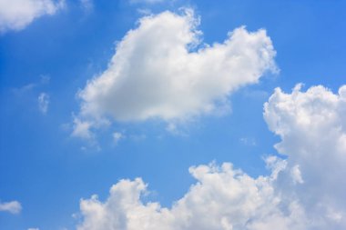 Bulutlu ve mavi gökyüzü arka plan