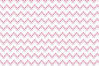 Kırmızı kesik çizgiler ve zikzak şeklinde beyaz b kare desen