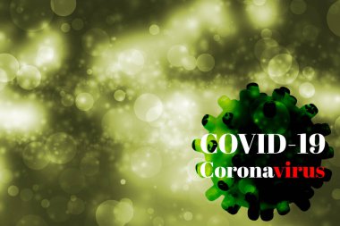 Coronavirus hastalığı (COVID-19) öksürük, ateş ve sağlık ve tıbbi konsept için nefes almada zorluk gibi semptomlarla solunum hastalığına (grip gibi) yol açar.