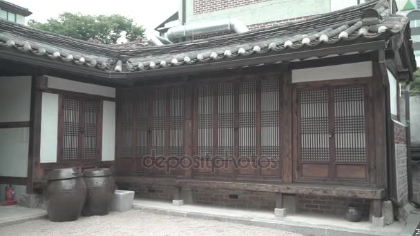 Sydkorea, tradition House — Stockvideo