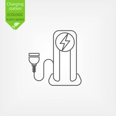 araç şarj istasyonu simgesi
