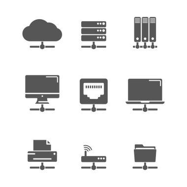 Ağ Icons set