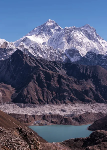 Непал Гімалаї Кхумбу Еверест Регіон Renjo Сніг Накривав Gokyo Гірський — стокове фото