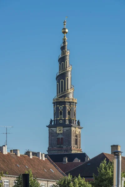 Danimarka Kopenhag Görüntülemek Için Bizim Kurtarıcı Kilisesi — Stok fotoğraf