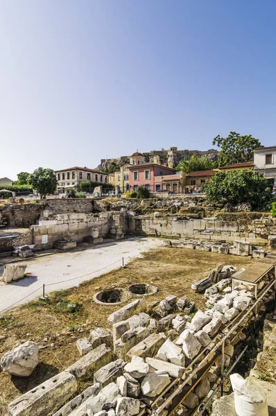 Sítio arqueológico na Praça Monasteraki , — Fotografia de Stock