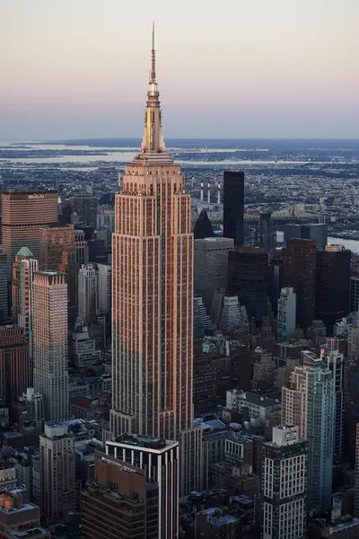 Widokiem Empire State Building Manhattan Nowy Jork Stan Nowy Jork — Zdjęcie stockowe