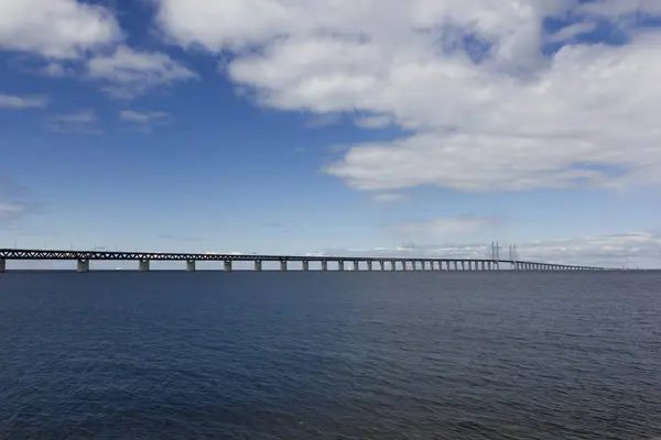 Sweden Malmoe Oeresund Bridge Water Daytime — Stock Photo, Image