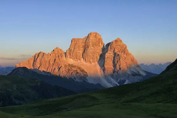 Talya Belluno Ili Dolomites Selva Cadore Monte Pelmo Gün Batımında — Stok fotoğraf