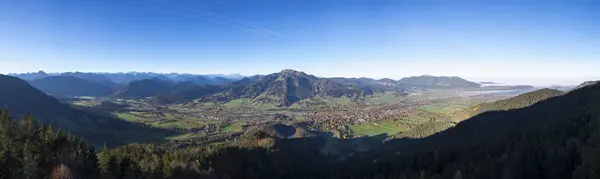 Germany Upper Bavaria Panoramic View Geierstein Isar Valley Lenggries Brauneck — Stock Photo, Image