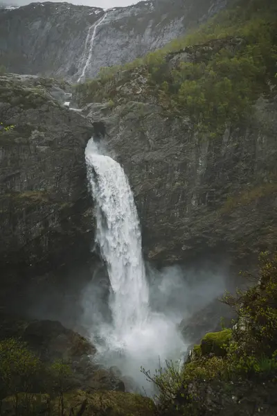 Noruega Región Stavanger Cascada Manafossen — Foto de Stock