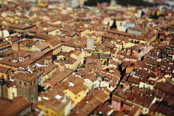 Italy Emilia Romagna Bologna Cityscape Tilt Shift — Stock Photo, Image