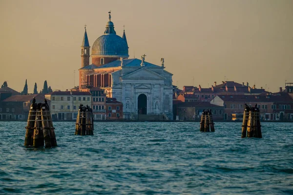 Italien Venedig Blick Auf Giudecca Der Morgendämmerung — Stockfoto