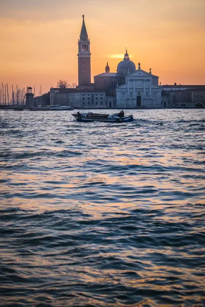 Italien Venedig Blick Auf San Giorgio Maggiore Der Morgendämmerung — Stockfoto