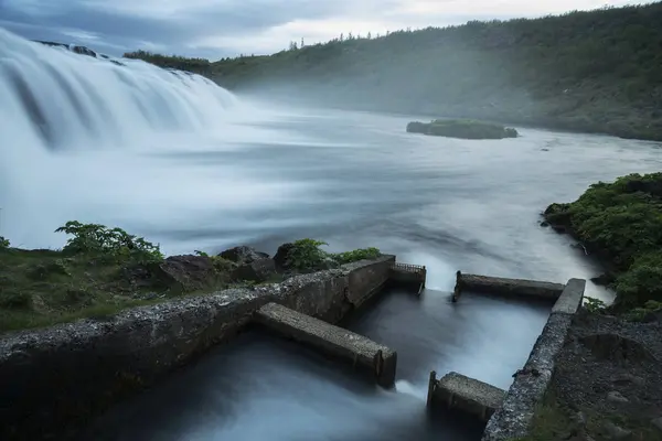 Iceland Beautiful Faxafoss Waterfall — Stock Photo, Image