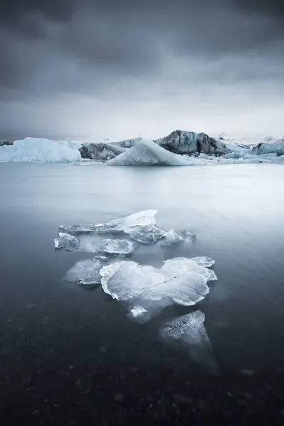 Islândia Parque Nacional Vatnajoekull Jokulsarlon Geleira Iceberg — Fotografia de Stock