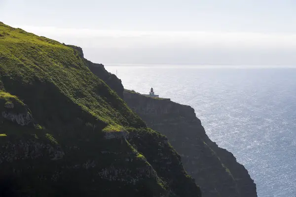 Portugal Madeira Ponta Pargo Vista Panorâmica Paisagem Marinha — Fotografia de Stock